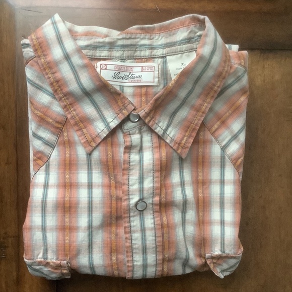 Levis Strauss Men's Western Cowboy Southwestern Snap Button Casual Shirt XL - Picture 1 of 12